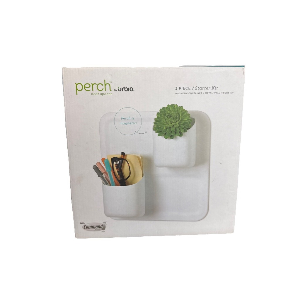 Perch by Urbio New Neat Spaces Starter Kit Wall Office Organization Magnetic